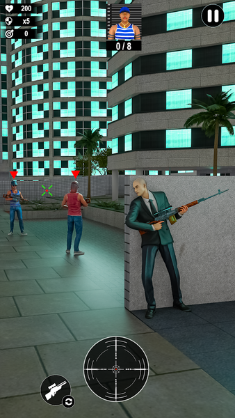 Silent Shooter! Hitman Sniper - Gameplay image of android game