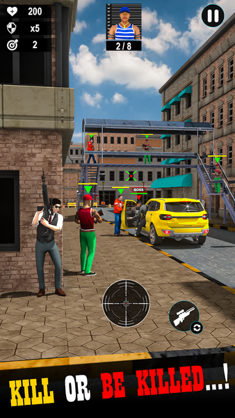 Silent Shooter! Hitman Sniper - Gameplay image of android game