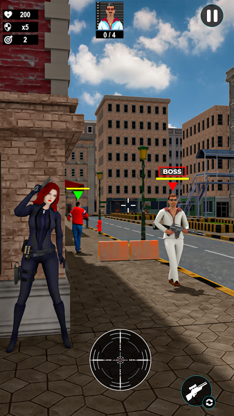 Silent Shooter! Hitman Sniper - Gameplay image of android game