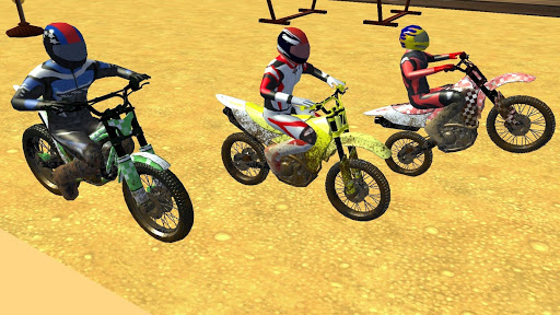Moto Bike Rally: Beach Jumping - Gameplay image of android game