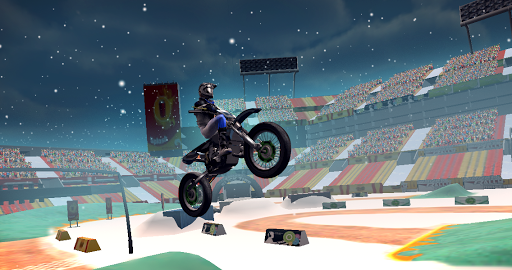 Moto Stunt Snow Blower 3D - Gameplay image of android game