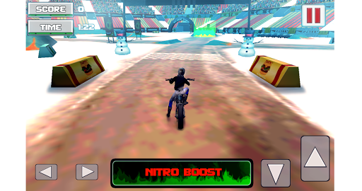 Moto Stunt Snow Blower 3D - Gameplay image of android game
