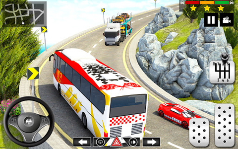 Mountain Bus Simulator 3D - Gameplay image of android game