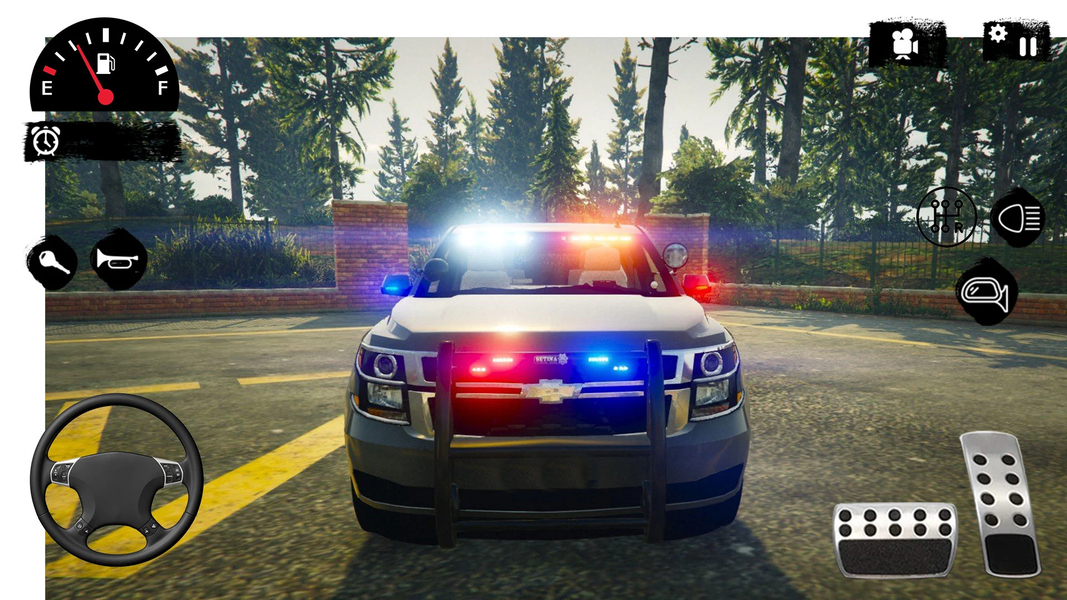 American Police Jeep Driving - Gameplay image of android game