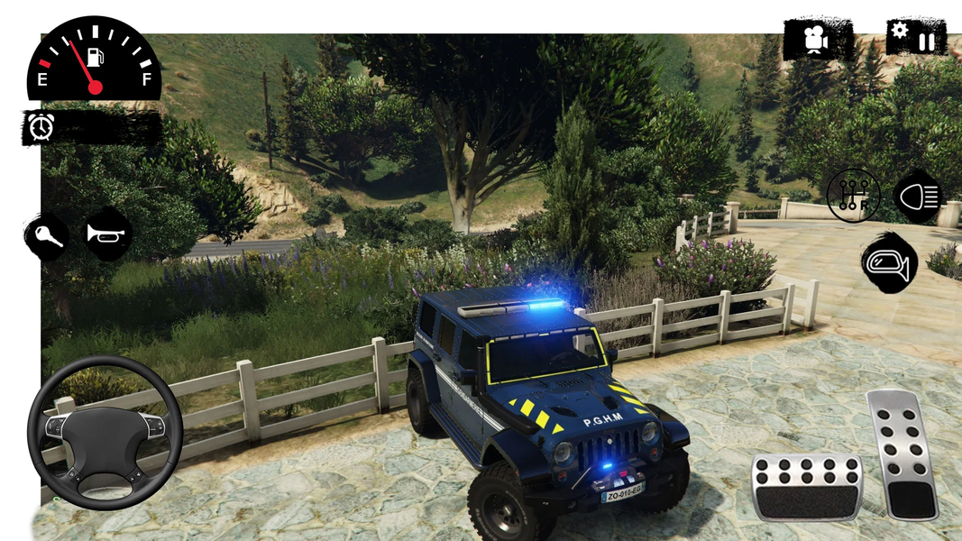 American Police Jeep Driving - Gameplay image of android game