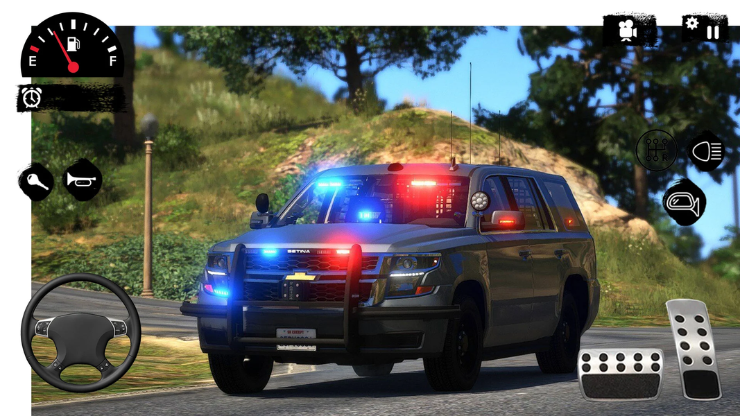 American Police Jeep Driving - Gameplay image of android game