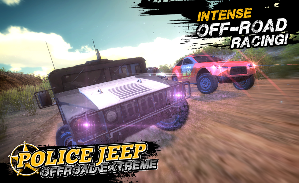 Police Jeep Offroad Extreme - Gameplay image of android game