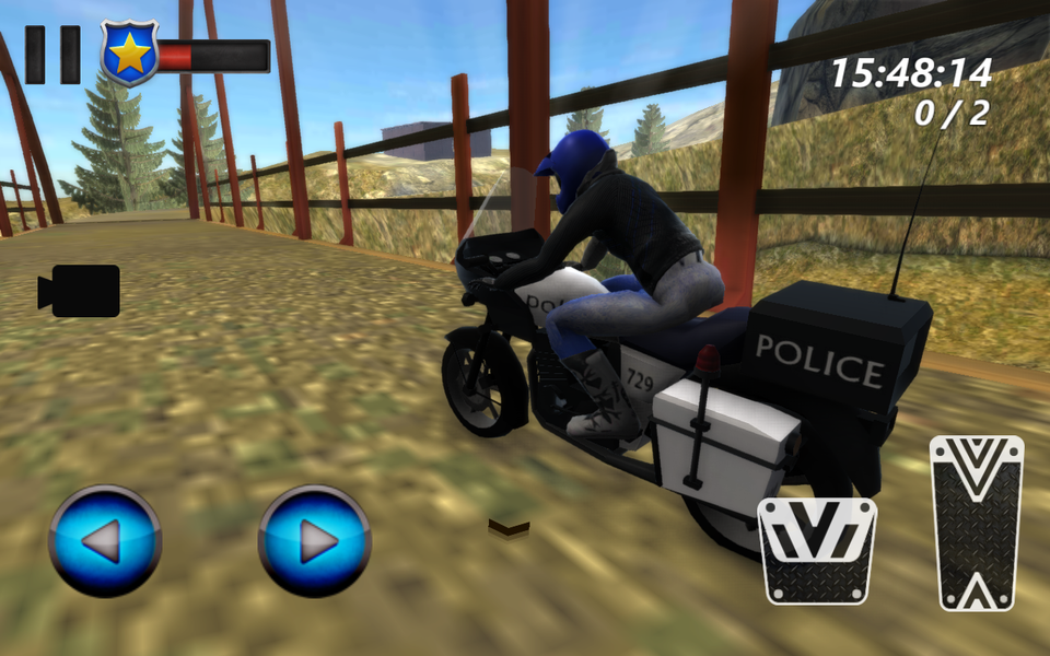 Police Moto Racing: Up Hill 3D - Gameplay image of android game