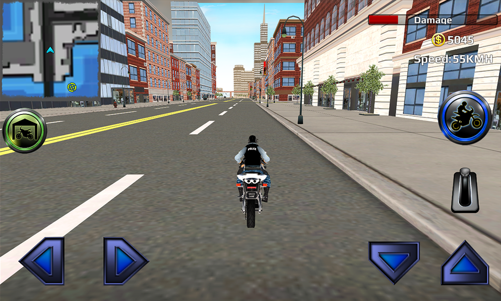 Police Motorbike Chicago Story - Gameplay image of android game