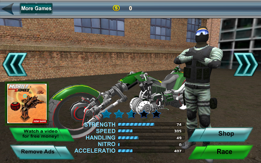 Police Sci Fi Bike Rider 3D - Gameplay image of android game