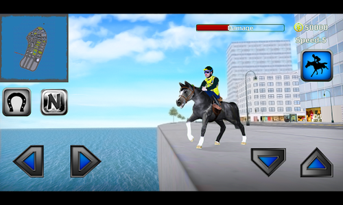 Rodeo Police Horse Simulator - Gameplay image of android game