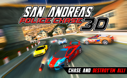 San Andreas Police Chase 3D - Gameplay image of android game