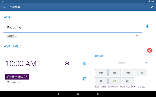 To Do List with Reminder - Image screenshot of android app