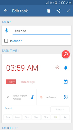 To Do List with Reminder - Image screenshot of android app