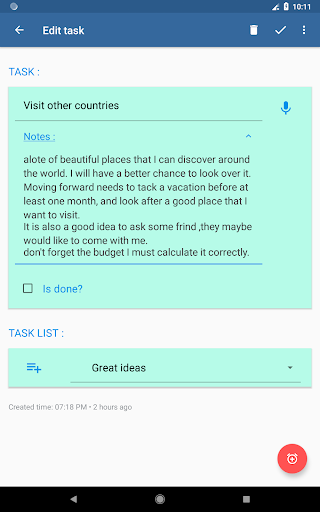 To Do List with Reminder - Image screenshot of android app