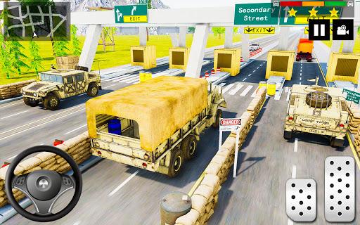 Army Truck Simulator Military Driver Transport Sim - Gameplay image of android game