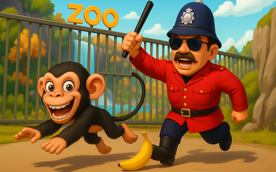 Naughty Monkey Prank Simulator - Gameplay image of android game