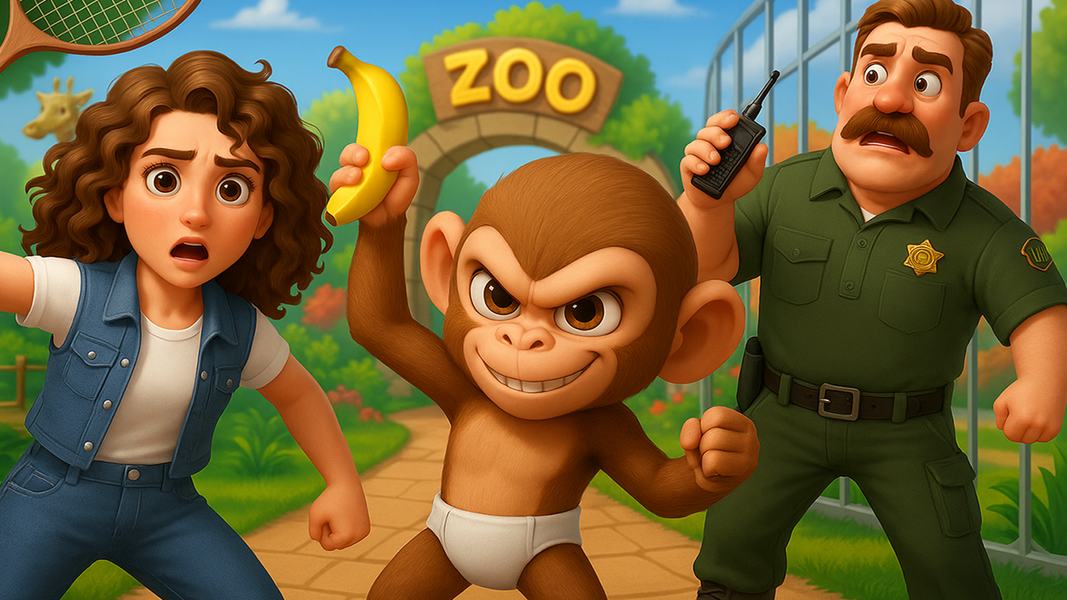 Naughty Monkey Prank Simulator - Gameplay image of android game