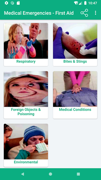 Medical Emergencies-First Aid - Image screenshot of android app