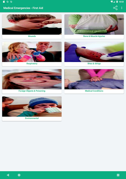 Medical Emergencies-First Aid - Image screenshot of android app