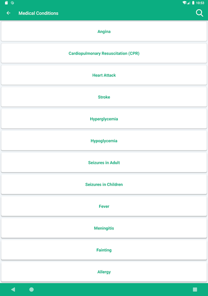 Medical Emergencies-First Aid - Image screenshot of android app