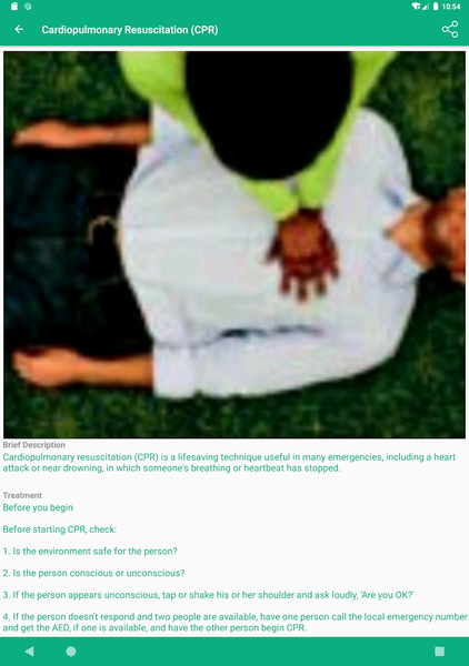 Medical Emergencies-First Aid - Image screenshot of android app