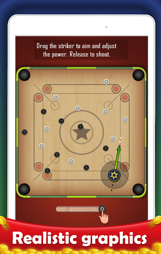 Carrom Board Disc Pool Game - Gameplay image of android game