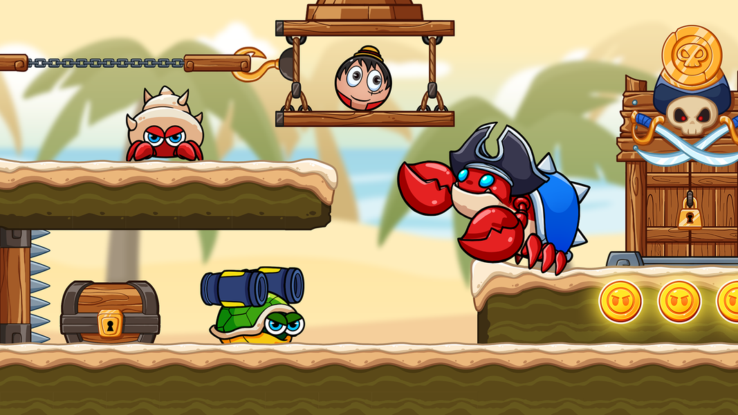 Ball V - Red Boss Challenge - Gameplay image of android game