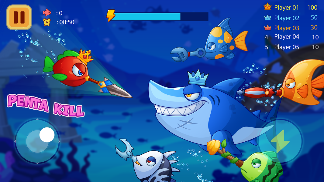 Fish War - Shark Battle IO - عکس بازی موبایلی اندروید
