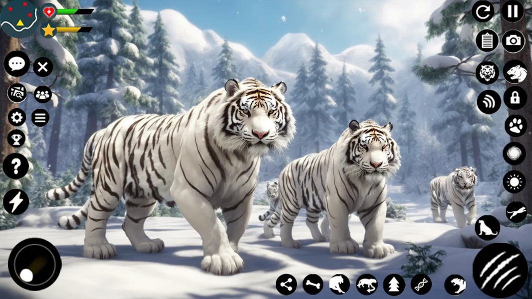 Arctic White Tiger Family Sim - عکس بازی موبایلی اندروید
