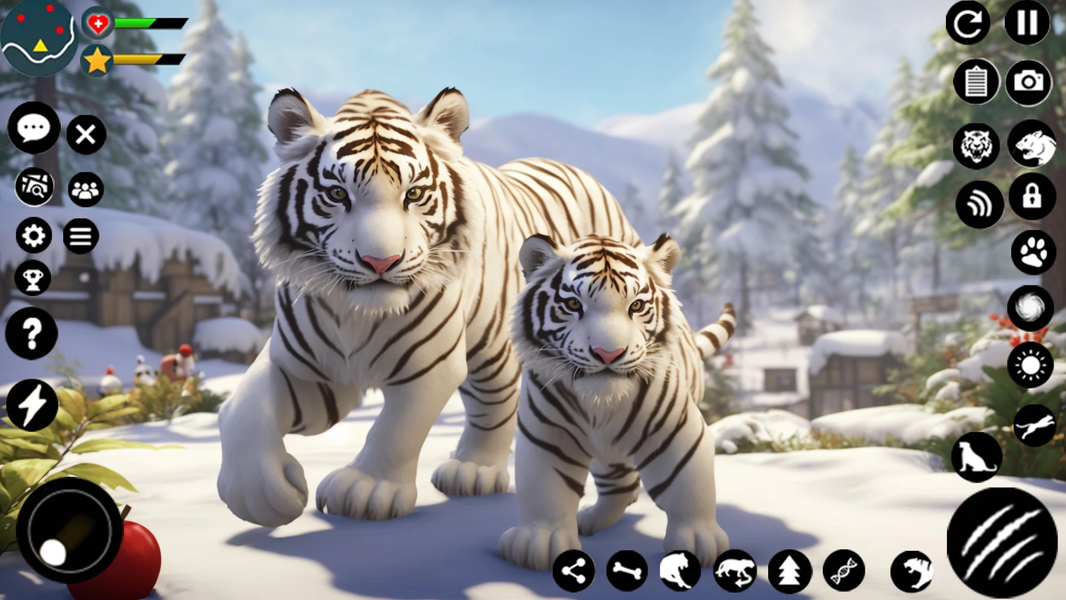 Arctic White Tiger Family Sim - عکس بازی موبایلی اندروید