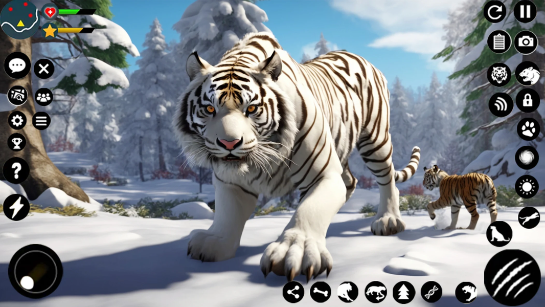 Arctic White Tiger Family Sim - عکس بازی موبایلی اندروید
