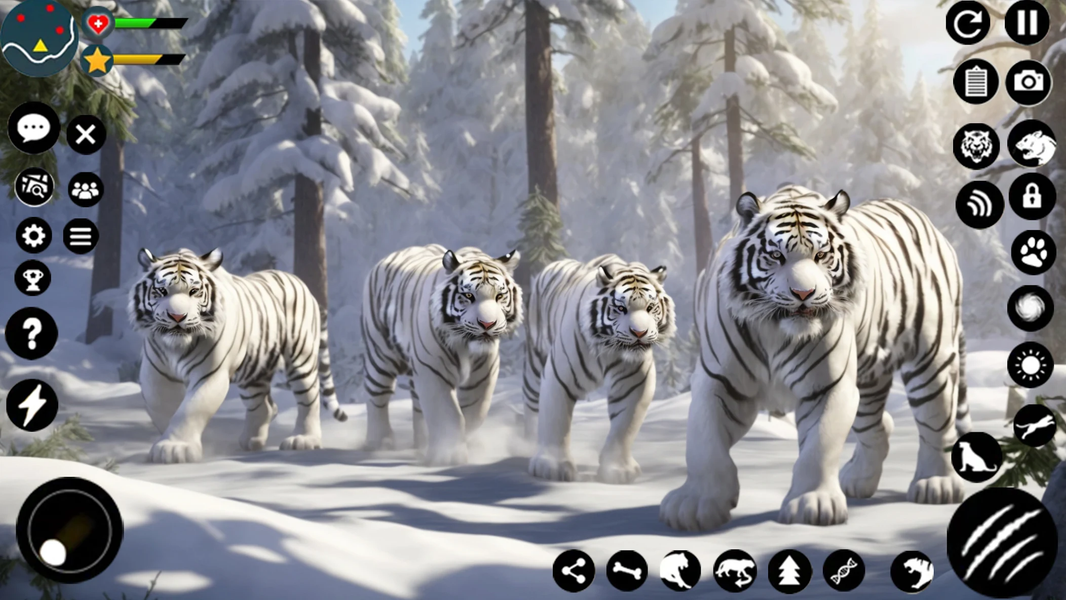 Arctic White Tiger Family Sim - عکس بازی موبایلی اندروید