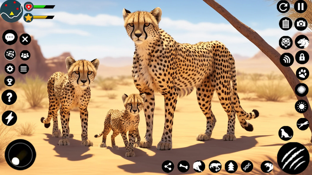 Wild Cheetah Family Simulator - عکس بازی موبایلی اندروید