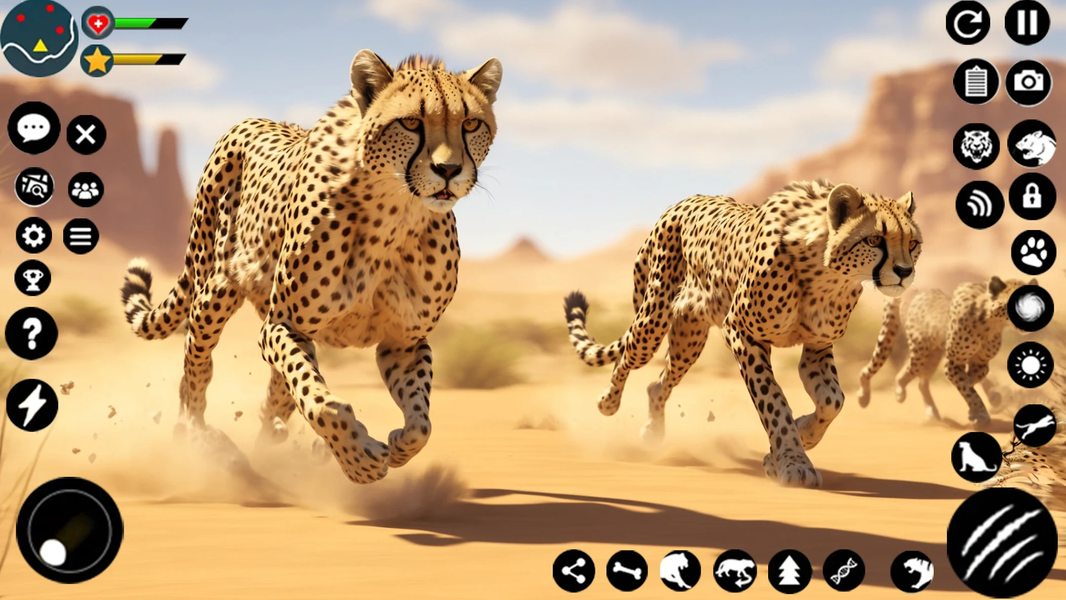 Wild Cheetah Family Simulator - عکس بازی موبایلی اندروید