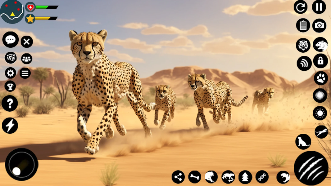 Wild Cheetah Family Simulator - عکس بازی موبایلی اندروید