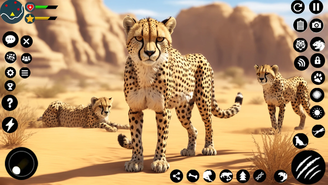 Wild Cheetah Family Simulator - عکس بازی موبایلی اندروید