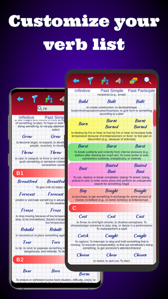 English Irregular Verbs - Image screenshot of android app