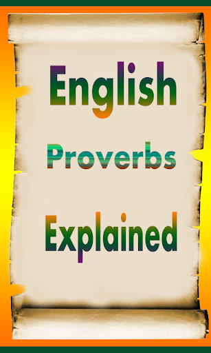 English Proverbs Explained - Image screenshot of android app