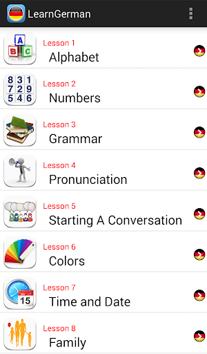 Learn German Beginners - عکس برنامه موبایلی اندروید