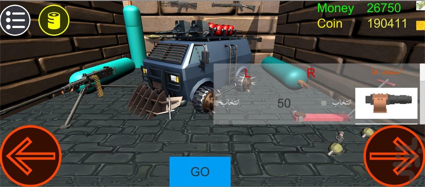 zombi killer racing car - Gameplay image of android game