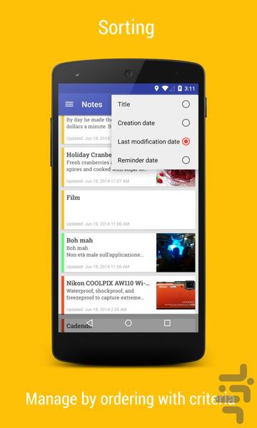 My Notes - Image screenshot of android app
