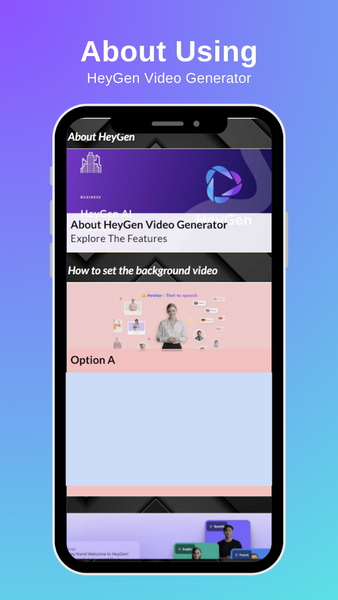 (HeyGen) Video Generator Hints - Image screenshot of android app