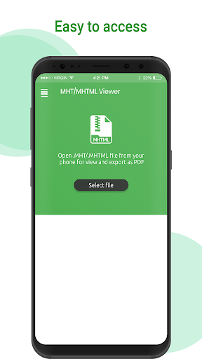 MHT/MHTML Viewer & PDF Convert - عکس برنامه موبایلی اندروید