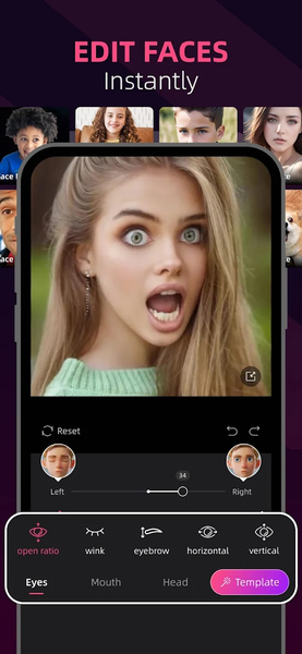 FaceWonder -AI Face Dance Edit - عکس برنامه موبایلی اندروید