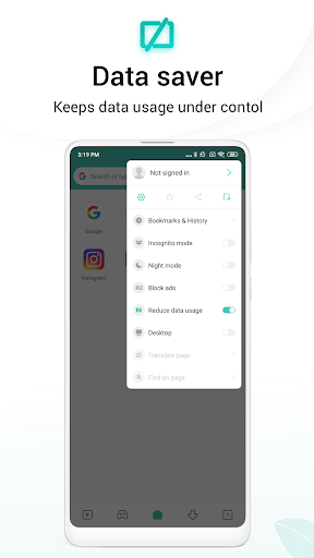 Mint Browser - Video download, Fast, Light, Secure - Image screenshot of android app