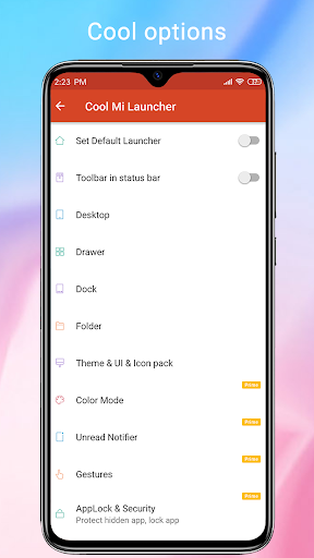 Cool Mi Launcher - CC Launcher - Image screenshot of android app
