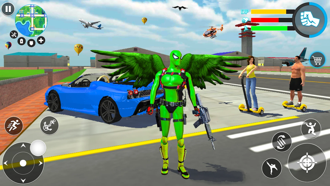 Wing Superhero Shooting Games - Gameplay image of android game