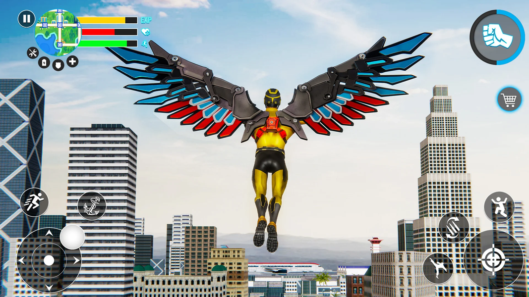 Wing Superhero Shooting Games - Gameplay image of android game