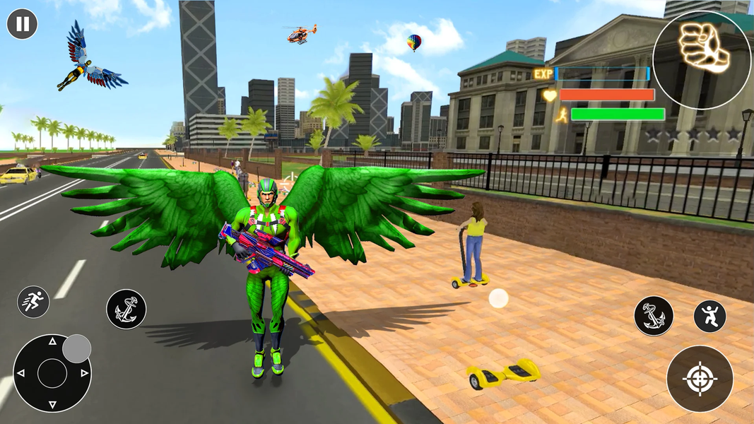 Wing Superhero Shooting Games - Gameplay image of android game